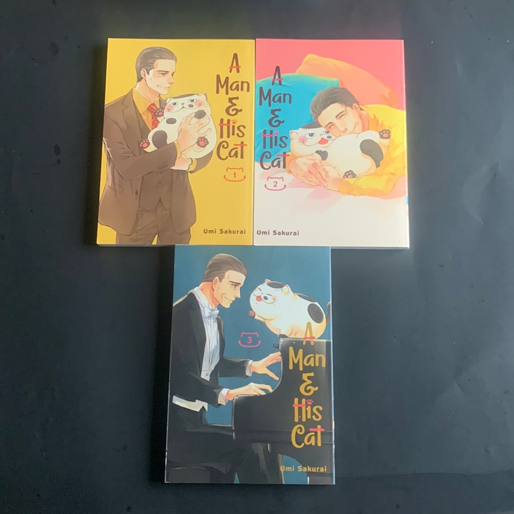 A Man & His Cat Manga Volumes 1-3
